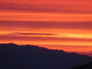 真っ赤な夕焼け ６月 ５日 土 和歌山市立 加太中学校
