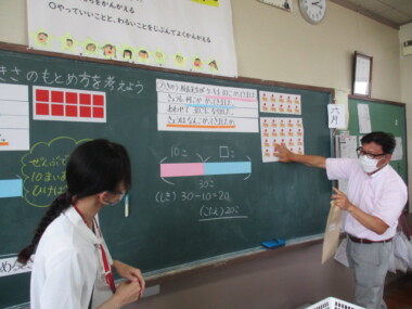 研究授業~図をつかって考えよう~(2年生) – 和歌山市立 楠見西小学校