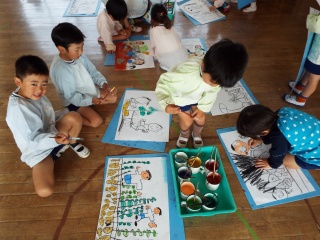 ジャガイモをひいたよ 絵に描く 5歳 6月12日金曜日 和歌山市立西脇幼稚園 ジャガイモをひいたよ 絵に描く 5歳 6月12日金曜日 和歌山市立西脇幼稚園