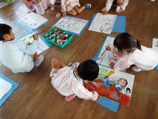 ジャガイモをひいたよ 絵に描く 5歳 6月12日金曜日 和歌山市立西脇幼稚園 ジャガイモをひいたよ 絵に描く 5歳 6月12日金曜日 和歌山市立西脇幼稚園
