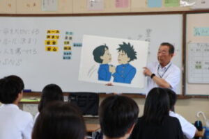 パネル(紙芝居)を用いた説明