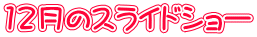 12月のスライドショー