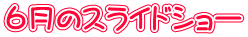 ６月のスライドショー
