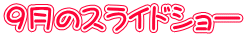 ９月のスライドショー
